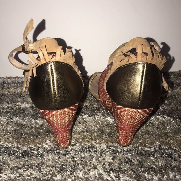 Anthropologie FARYL ROBIN Wedges size 7.5 - Picture 5 of 9